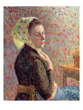 Woman Wearing a Green Headscarf  1893