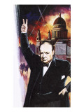 Winston Churchill During the Blitz