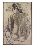 Seated Tahitian Nude from the Back  C1902