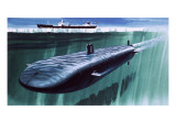 Atomic Submarine under the Ice
