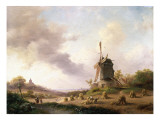 Harvesters in an Extensive Landscape  1850