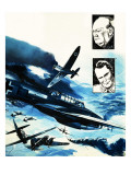 Spitfires in a Dogfight with German Messerschmitts
