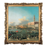 The Bucintoro at the Molo  Venice  on Ascension Day