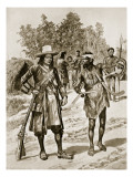 Dampier Examining a Boomerang in Australia