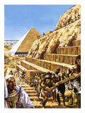 Construction of the Great Pyramid at Giza