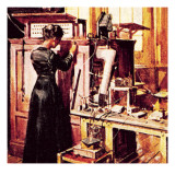 Madame Curie in Her Laboratory