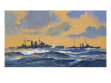 The British Cruisers Hms Exeter and Hms York