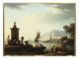 A View of the Harbour at Genoa  1773