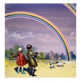 R for Rainbow  Illustration from 'Treasure'  1963