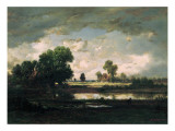 The Pool with a Stormy Sky  C1865-7