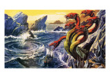 Scylla Attacking Olysseus's Ship