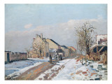 The Road from Gisors to Pontoise  Snow Effect  1872