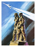 Statue of John Alcock and Arthur Whitten Brown