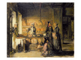 Interior of a Breton Boulangerie  C1906