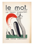 Front Cover of 'Le Mot  15th June 1915