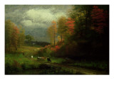 Rainy Day in Autumn  Massachusetts  1857