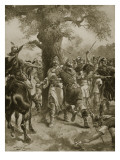 St Edmund Slain by the Danes  870 Ad