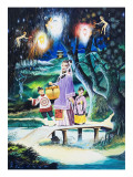 Japanese Girl with Two Younger Children