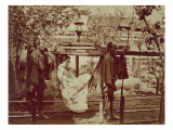 A Geisha Being Carried in a Litter