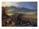 Travellers at the Bridge of Talavera  1610