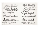 Signatures of the Pilgrim Fathers