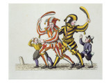 Two Jesters Playing with Children