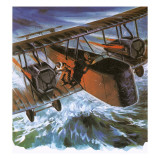 Alcock and Brown in their Vickers 'Vimy'