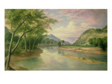 Ohio River Near Marietta  1855