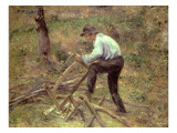 Pere Melon Sawing Wood  Pontoise  1879