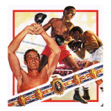 Boxing  with Portrait of Henry Cooper