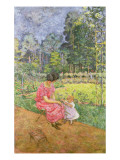 Woman and Child in a Garden