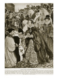 Queen Mary Entering London  1553
