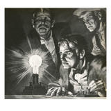 Edison's Experimentation with Light Bulbs