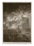 Fall of the Alamo  from a Book Pub 1896