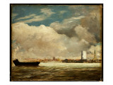 On the Thames Near Battersea Bridge  C1816