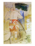 Self Portrait  at Work  Tahiti  C1891-94