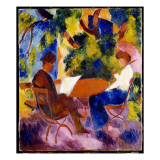 At the Garden Table  1914