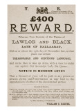 Australian Reward Poster  1854