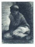 A Young Man Crouching  C1882