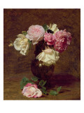 Pink and White Roses