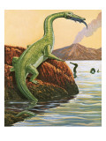 Nathosaurus Having a Meal