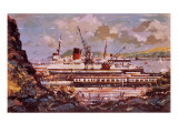 Fishguard Harbour Scene