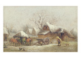 A Winter Farmyard Scene