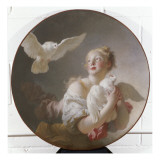 Girl Holding a Dove