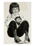 Child Eating Crisps