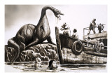Attack by Pre-Historic Reptile