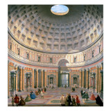 Interior of the Pantheon  Rome