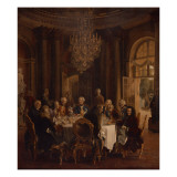 Dinner Table at Sanssouci  1850