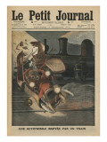 A Motor Car Crushed by a Train