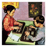 Children Using Abacus